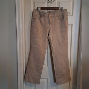 Time and true 18 petite  bootcut tan jeans